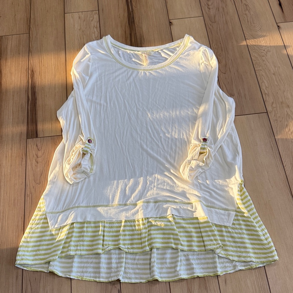 Matilda Jane Light Green and Cream Colored Tunic
